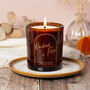 Autumn Spice Scented Glow Through Amber Candle, thumbnail 1 of 10