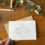 Happy Valentine's Daddy Dinosaur Card, thumbnail 1 of 4