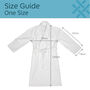 Personalised Spa Cotton Bathrobe – Light, Absorbent And Cosy, thumbnail 3 of 8