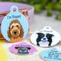 Dog Breed ID Tag Personalised Realistic Illustrations, thumbnail 1 of 12