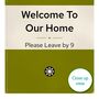 Please Leave By Nine Our Home Personalised Print Gift, thumbnail 6 of 11