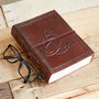 Indra Celtic Trinity Knot Leather Journal, thumbnail 2 of 11