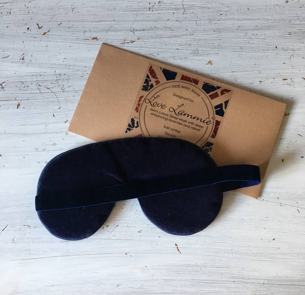Men's Luxury Sleep Mask With Lavender By Love Lammie & Co