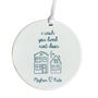 I Wish You Lived Next Door Ornament Gift, thumbnail 4 of 4