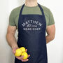 Slogan Apron: Personalised For Him, Name And Year, thumbnail 3 of 12