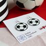 Football Earrings, thumbnail 3 of 6