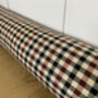 Personalised Checques Draft Excluder, Eco Friendly Gift, thumbnail 3 of 4