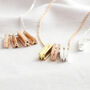 Personalised Initial Shape Bar Necklace, thumbnail 6 of 10