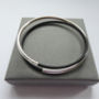Double Silver And Black Bangle, thumbnail 3 of 4