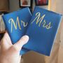 Personalised Mr And Mrs Coloured Leather Passport Set, thumbnail 5 of 11