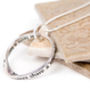 Sisters Bond Silver Plated Message Necklace, thumbnail 1 of 5