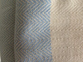Herringbone Design Pale Blue Sofa Throw, 5 of 10