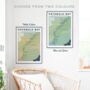 Personalised Cotswold Way Map Art Print, thumbnail 6 of 9