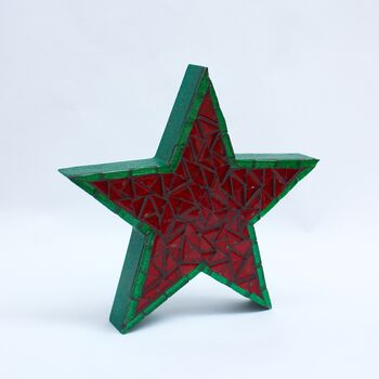 Handmade Star Mosaic Ornament, 8 of 9