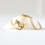Anchor Necklace Silver/Gold Vermeil, thumbnail 3 of 8