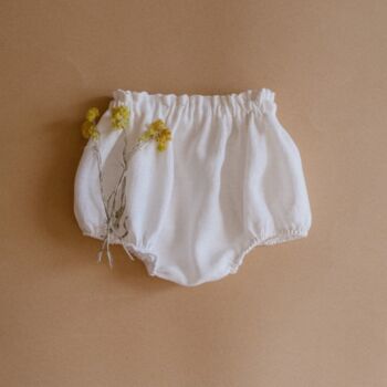 Baby White Apparel Long Sleeve Set With Shorts, 3 of 3