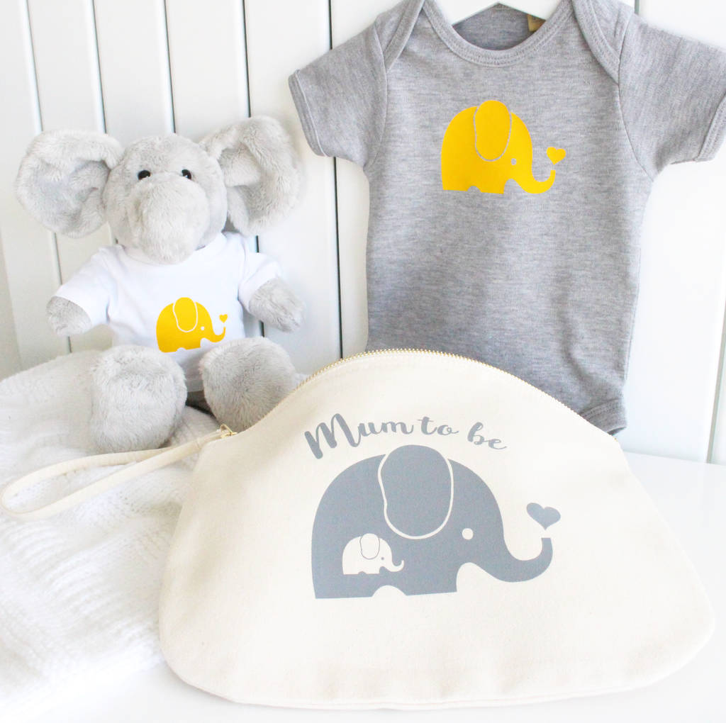 New Mum And Baby Elephant Gift Set By Precious Little Plum ...