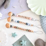 Custom Baby Dummy Clip – Wooden And Silicone Soother Holder, thumbnail 1 of 6