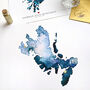 Personalised Golden Skye Watercolour Map Giclee Print, thumbnail 4 of 9