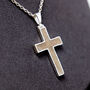 Cross Cremation Ashes Memorial Necklace, thumbnail 6 of 7