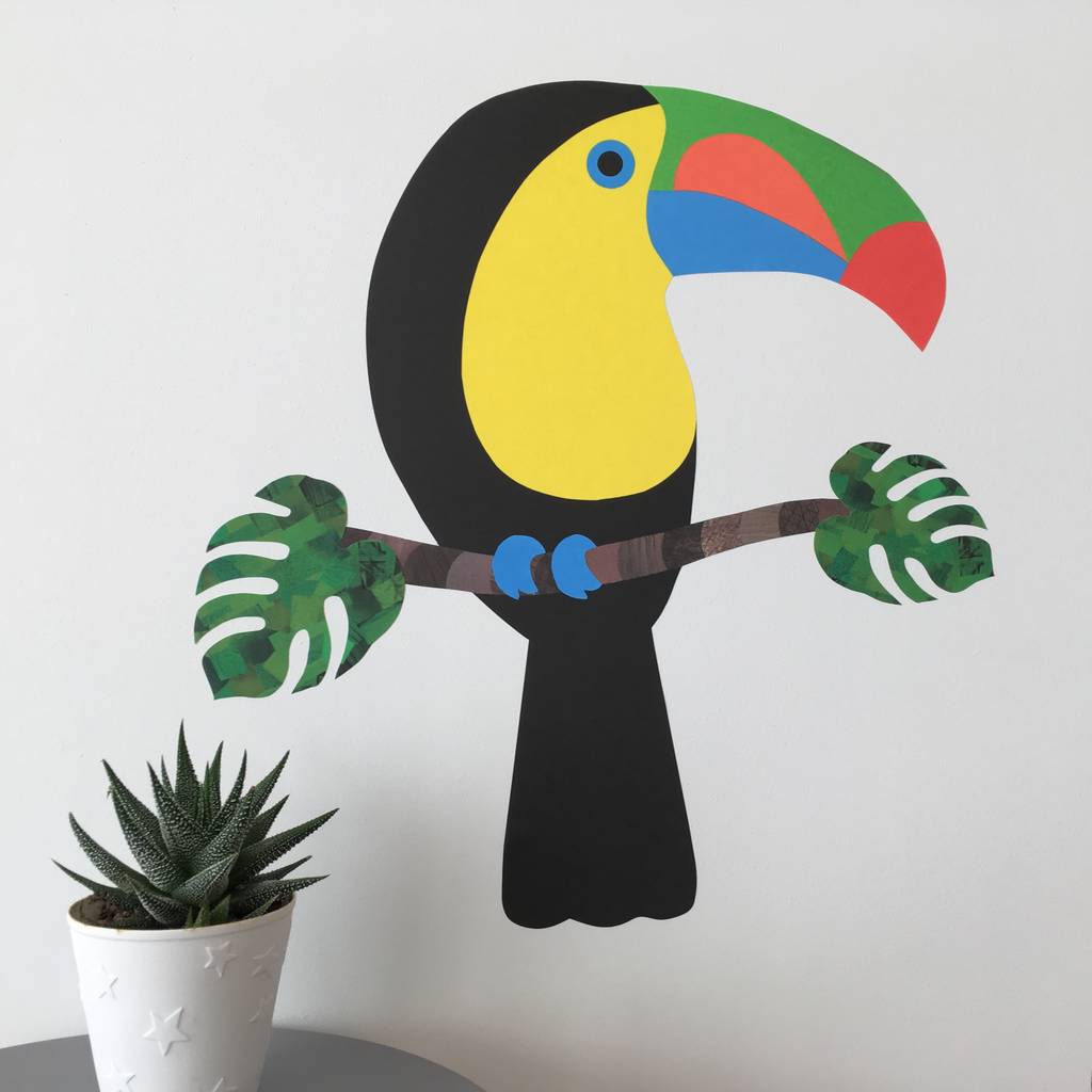 tropical wall sticker set by chameleon and co | notonthehighstreet.com