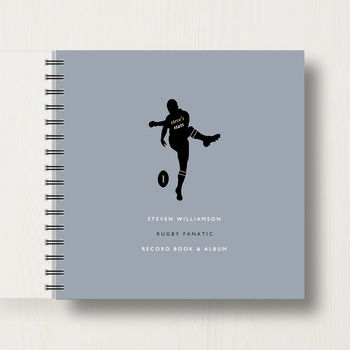 Personalised Rugby Lover's Memory Book Or Album, 7 of 11