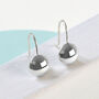 Button Disc Sterling Silver Earrings, thumbnail 2 of 7
