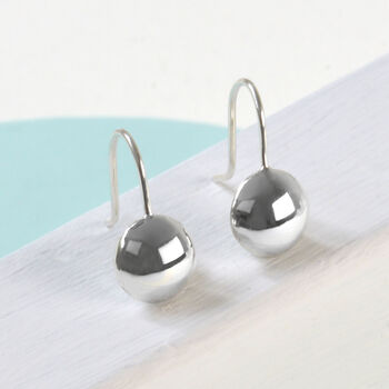 Button Disc Sterling Silver Earrings, 2 of 7