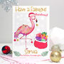 Personalised Flamingo Relation Christmas Card, thumbnail 1 of 5