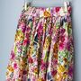 Field Of Flower Printed Cotton Midi Skirt, thumbnail 1 of 7