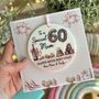 60th Any Age Birthday Keepsake Card Mum, Nanny, Auntie, Sister, thumbnail 1 of 3