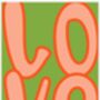 'Love' Typography Print Statement Wall Art, Unframed, thumbnail 2 of 8