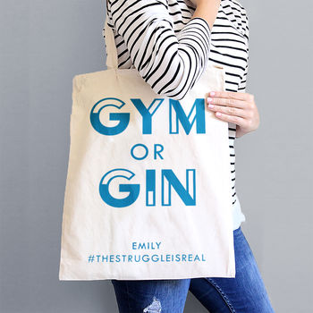 Personalised Funny Gin Tote Bag, 3 of 9