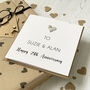 25th Silver Anniversary Card For Husband Wife Couple, thumbnail 4 of 5