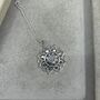 925 Sterling Silver Mandala Moonstone Necklace, thumbnail 8 of 11