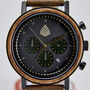 Men's Wristwatch Chronograph Sustainable Wood Watch, Gifting, thumbnail 2 of 6