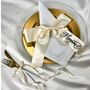 Personalised Embroidered Satin Ribbon Bow Place Cards, thumbnail 4 of 6