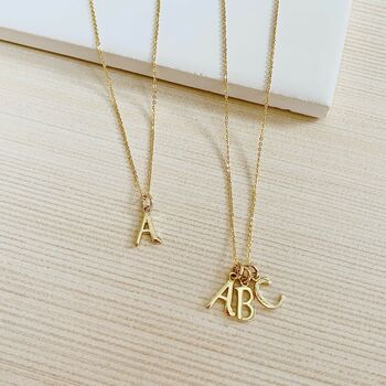 Audley 9ct Yellow Gold Alphabet Pendant, 6 of 8