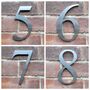 Traditional Stainless Steel House Number, thumbnail 4 of 5