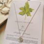 Tree Zodiac Necklace, Leaf Amulet, thumbnail 6 of 12