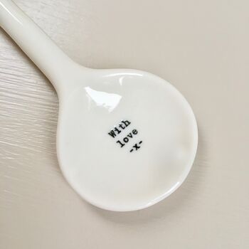 Porcelain Heart / With Love Spoon ~ Boxed, 5 of 7