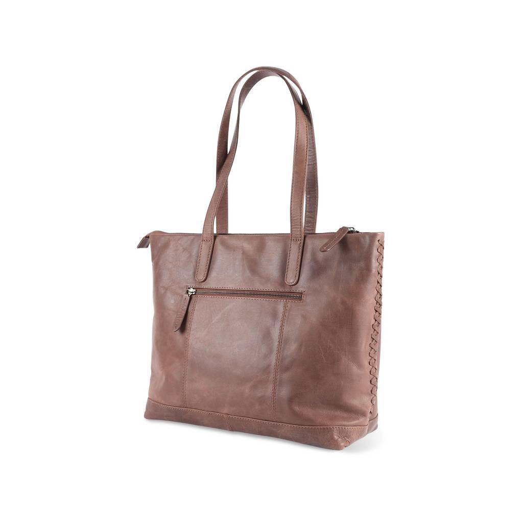 portland leather market tote by the leather store