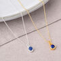 Gem Dot Lapis Lazuli September Birthstone Necklace, thumbnail 1 of 5