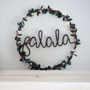 Fa La La Wreath Light, 6 of 10