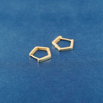 Gold Geometric Hoops, 6 of 7
