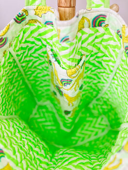 Handmade Quilted Tote Bag, 5 of 6