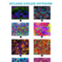 Set Of Four Bodybuilder Color Splash Print, thumbnail 6 of 6