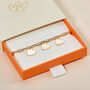 Personalised Heart Dainty Love Links Bracelet, thumbnail 2 of 4