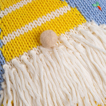 Easter Gonk Cushion Cover Intermediate Knitting Kit, 3 of 8