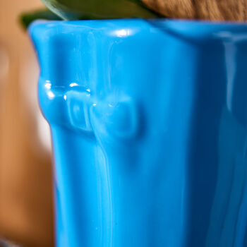 Personalised Blue Garden Welly Planter, 3 of 7